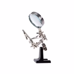 Velleman VTHHN loupe 2,5x Noir, Métallique