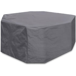 Perel Housse d'extérieur pour ensemble de jardin, gris, octogonal, 220 cm x 220 cm x 95 cm