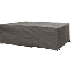 Housse de protection pour salon de jardin, housse hivernage salon, bâche, housse extérieure mobilier de jardin, gris, carrée, 250 x 250 x 75 cm