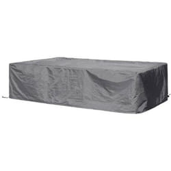 Housse d'extérieur pour ensemble de jardin, gris, rectangulaire, 300 cm x 200 cm x 75 cm - Perel