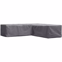 Perel Housse de protection pour salon de jardin, housse hivernage salon, bâche, housse extérieure mobilier de jardin, gris, e ...