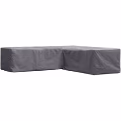 Perel Housse de protection pour salon de jardin, housse hivernage salon, bâche, housse extérieure mobilier de jardin, gris, e ...