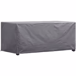 Perel Housse de protection pour table max. 160 cm, housse hivernage salon, bâche, housse extérieure mobilier de jardin, gris, ...