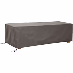 Perel Housse de protection pour table max. 220 cm, housse hivernage salon, bâche, housse extérieure mobilier de jardin, gris, ...