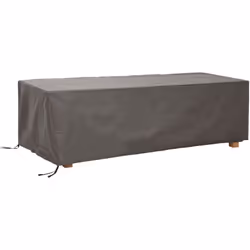 Perel Housse de protection pour table max. 240 cm, housse hivernage salon, bâche, housse extérieure mobilier de jardin, gris, ...