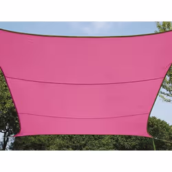 Perel GSS4430FU, Rectangulaire, Fuchsia, Polyester, 160 g/m², Anneau en D, Lavage en machine