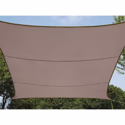 Perel GSS4320TA, Rectangulaire, Taupe, Polyester, 160 g/m², Anneau en D, Lavage en machine