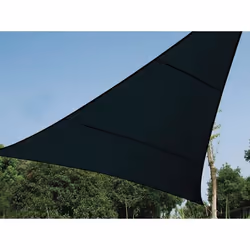 Perel GSS3500PEC Voile d'ombrage Triangle Charbon de bois