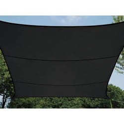 Perel GSS4500PEC Voile d'ombrage Carré Charbon de bois