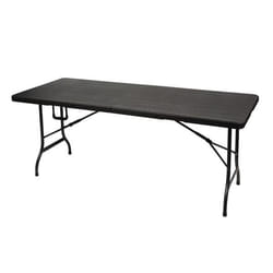 Perel FP180W table de jardin Noir Forme rectangulaire