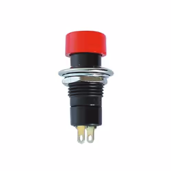 Velleman R1821B/125, Bouton-poussoir, Noir, Rouge, 50 V, 3 A
