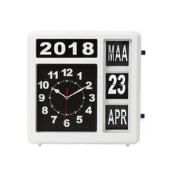 Velleman WC106 Horloge murale et de table Horloge mécanique Rectangle Noir, Blanc