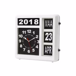 Velleman WC106 Horloge murale et de table Horloge mécanique Rectangle Noir, Blanc