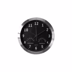 horloge radiopilotée par signal DCF avec thermomètre et hygromètre cadran clairement lisible changement automatique vers l'he ...