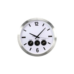 Perel - horloge murale en aluminium avec 3 fuseaux horaires - ø 45.5 cm WC109 RI17355