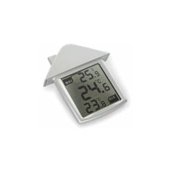 thermomètre de fenêtre transparent avec indications min/max