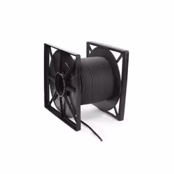 HQ-Power Câble micro stéréo 2 conducteurs OFC double blindage 100 mètres noir rouleau audio flexible
