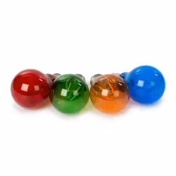 HQ-Power Ensemble de 4 ampoules LED en verre coloré avec douille E27, lampes multicolores pour une ambiance dans n'importe qu ...