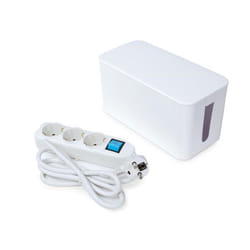 Perel EB3WSWOG multiprise 1,5 m 3 sortie(s) CA Intérieure Blanc