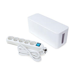 Perel EB5WSWOG multiprise 1,5 m 5 sortie(s) CA Intérieure Blanc