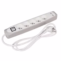 Perel EB5CGUSB, 1,5 m, Intérieure, Type E, Type E, Courbe, IP20