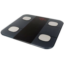 Pèse-personne intelligent avec application Tuya Smart, max. 180 kg, numérique, analyse corporelle, imc, écran led, fonction marche/arrêt automatique,