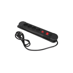 Perel - bloc multiprise- 4 prises - avec protection contre les surcharges - schuko velleman EBP04NN-G