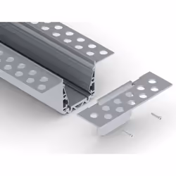 LEDsON Embout pour profilé de plaque de plâtre RPL35US, sans trou de câble Embout pour profilé de plaque de plâtre RPL35US, s ...