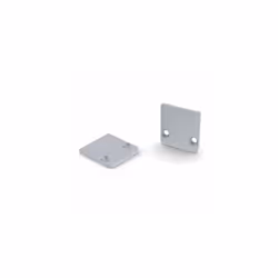 CAPUCHON DE TERMINAISON POUR PROFILÉ LED SL15FL - SANS TROU DE CÂBLE - ALUMINIUM ANODISÉ - ARGENT
