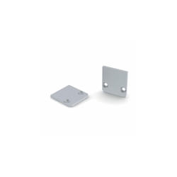 Velleman - capuchon de terminaison pour profilé led SL15FL - sans trou de câble - aluminium anodisé - argent EC-SL15-FL-H3