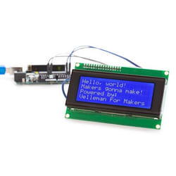 Whadda WPI450 accessoire pour carte de développent Kit shield LCD Bleu, Vert