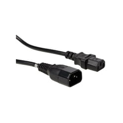 Câble d'alimentation noir C14 + C13 L:1.8 m H05VV-F 3G1.00 mm² EPC018E100N RI17464