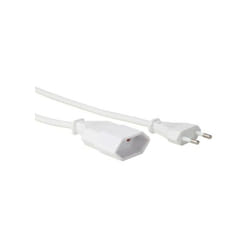 Perel - câble d'alimentation blanc cee 7/16 'fiche euro'+ C7 L:1.8 m H03VVH2-F 2G0.75 mm² EC018DWN RI17462