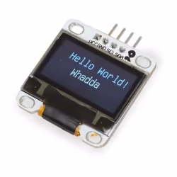 Whadda 0.96 écran OLED I2C, résolution 128 x 64, large angle de vue, basse consommation, image nette, haut contraste Découvre ...