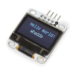 Whadda - 0.96 écran oled I2C, résolution 128 x 64, large angle de vue, basse consommation, image nette, haut contraste