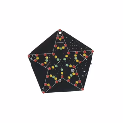 Des vumètres traditionnels sont tristes ! Ce vumètre en forme d'une étoile ravivera votre fête ! sound star à 60 LEDs • réagi ...