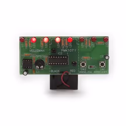 Whadda LED Running light, Module d'éclairage, Noir, Vert, 38 mm, 78 mm, 155 mm, 54 g