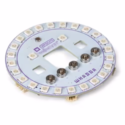 Whadda Shield anneau LED RGB pour micro:bit, 26 leds, microphone, buzzer, programmation facile Idéal pour vos projets micro:b ...