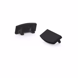 CAPUCHON EN ALUMINIUM POUR RUBAN LED SL7 - SANS TROU DE CÂBLE - NOIR