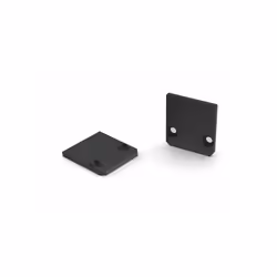 CAPUCHON DE TERMINAISON POUR PROFILÉ LED SL15FL - SANS TROU DE CÂBLE - ALUMINIUM ANODISÉ - NOIR