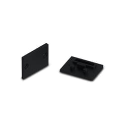 Velleman - capuchon en aluminium pour diffuseur ppma pour ruban led alu-epoxy - sans trou de câble - noir EC-EP-B1