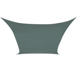 Perel GSS4360GG Voile d'ombrage Rectangulaire Vert, Gris