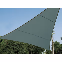 Perel GSS3360GG Voile d'ombrage Triangle Vert, Gris