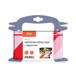 Perel 1187-100D Adhésif de bureau 100 m Polyéthylène Rouge, Blanc 1 pièce(s)