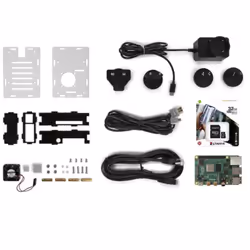 Whadda Kit de démarrage Raspberry Pi 4 (4 Go) avec boîtier de refroidissement, ensemble complet pour les projets Raspberry Pi ...