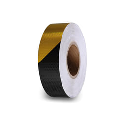 Perel PT-RFH5X5BY adhésif réfléchissant Polyéthylène téréphthalate (PET) Noir, Jaune