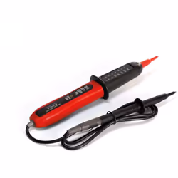 Notre testeur de tension bipolaire détecte les tensions continues et alternatives dans une large gamme de 12 à 400 V. Il disp ...