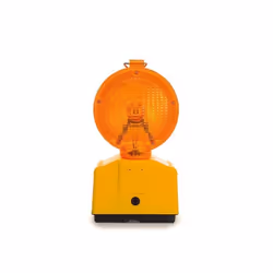 Perel Lampe de chantier LED orange pour une grande visibilité sur le chantier ou dans les zones dangereuses