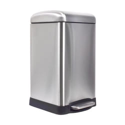 Perel - Poubelle à pédale métallique avec seau amovible, base solide et pédale antidérapante, idéale pour la maison et le bureau, capacité 20 litres,