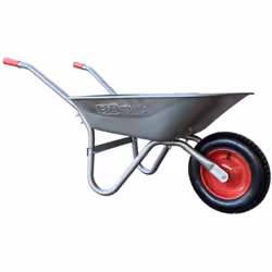 Toolland Brouette de jardin 85 litres, brouette jardin roue, chariot de transport, brouette de transport à pneus, chantier, k ...